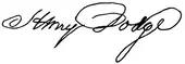 signature de Henry Dodge