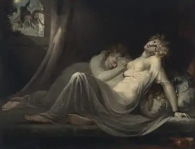 The incubus leaving two sleeping young women  (fin 1780), collection privée, Paris.