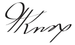 Signature de Henry Knox
