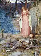 La Belle Dame sans Merci, aquarelle sur papier, 1901