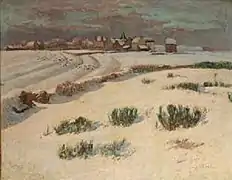 Henry Moret, Île de Groix sous la neige 1892.