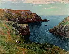 Henry Moret, La côte de l'Île de Groix.