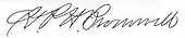 signature de Henry P. H. Bromwell