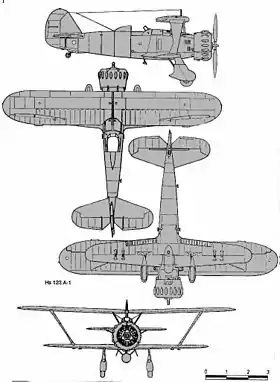 vue en plan de l’avion