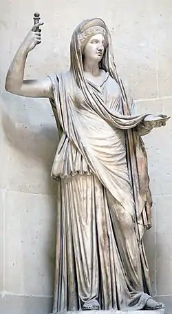 Héra Campana. Marbre, copie romaine d'un original hellénistique, IIe siècle (?), Musée du Louvre.