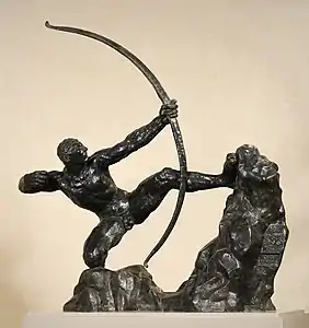 Héraklès tue les Oiseaux du lac Stymphale au Musée des Beaux-Arts de Lyon.