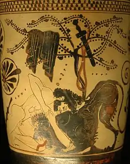 Héraclès combattant le lion de Némée