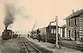 La gare du LBB avant 1914.