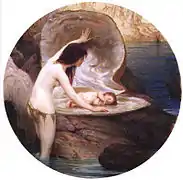 Herbert Draper, Un bébé d'eau, 1895