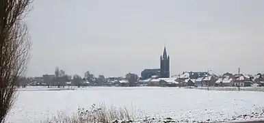 Hérinnes sous la neige.