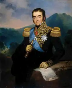 Herman Willem Daendels qui signa une alliance franco-néerlandaise avec le roi balinais de Badung en 1808.