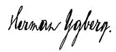 signature de Herman Ygberg