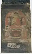 L'Enseignement de Bouddha et deux Bodhisattvas assis XIIIe siècle-XIVe siècle