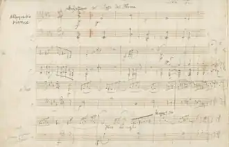 Manuscrit des Variations Eroica (1802)