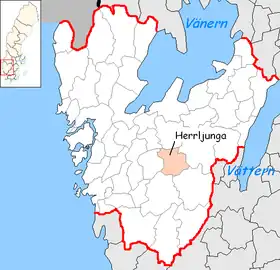 Localisation de Herrljunga