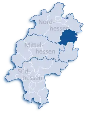 Localisation de Arrondissement de Hersfeld-Rotenburg