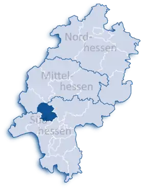 Localisation de Arrondissement du Haut-Taunus
