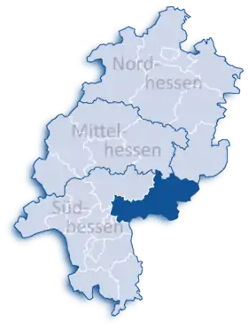 Localisation de Arrondissement de Main-Kinzig