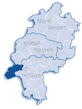 Localisation de Arrondissement de Rheingau-Taunus