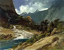 Hetch Hetchy Side Canyon, ca 1908