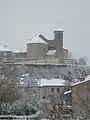 L'église enneigée en hiver