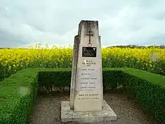 La stèle des victimes du 28 août 1944 en 2008.