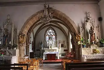 La nef de l'église.