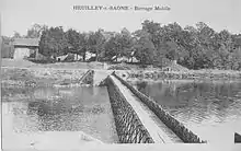 Heuilley-sur-Saône. Barrage mobile 1915