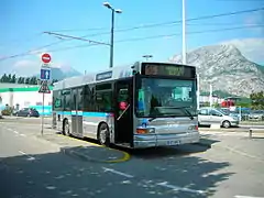 Un bus de la Semitag, ligne 56, terminus de Fontaine-La Poya.