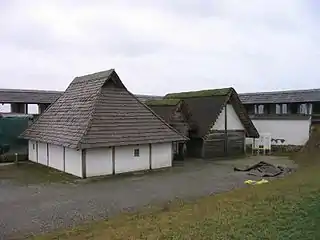 Les maisons celtiques d’Heuneburg.