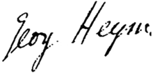 signature de Georg Heym