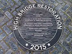 Restauration du High Bridge en 2015