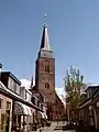 L'église de Martin (Maartenskerk), datant du XIIIe siècle, dans le centre de Hillegom.