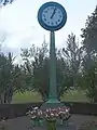 Horloge à l’heure du tsunami du 23 mai 1960, devenue monument du souvenir.