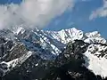 La chaîne de l'Himalaya vue depuis Manali