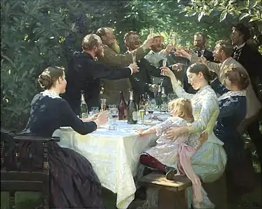 P.S. Krøyer, Hip, hip, hurra! (1888)