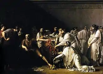 Girodet, Hippocrate refusant les présents d'Artaxerxès, 1793, faculté de médecine Paris