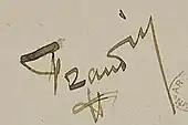 signature de Hippolyte Frandin