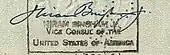 signature de Hiram Bingham IV