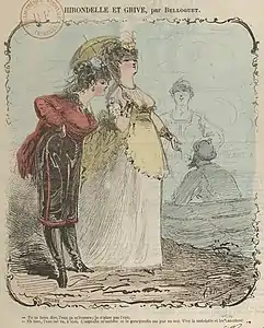 « Hirondelle et grive » (Le Monde comique no 64, juin 1870).