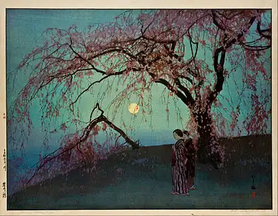 Hiroshi Yoshida, Kumoi-Zakura (1920)