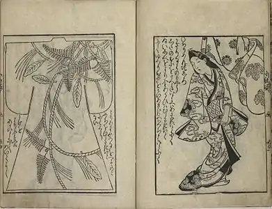 Hishikawa Moronobu. Modèles de kosode. 1682. Freer Gallery of Art