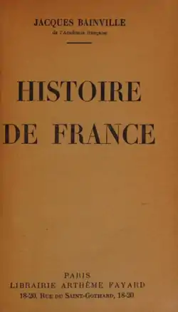 Image illustrative de l’article Histoire de France (Bainville)