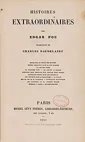Couverture du recueil Histoires extraordinaires d’Edgar Poe.