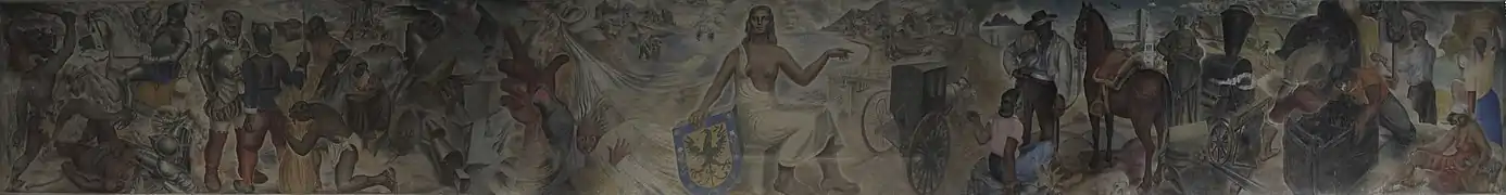 Historia de Concepción, peinture murale déclarée monument historique.