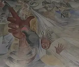 Détail de la fresque Historia de Concepción.