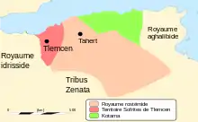 Carte historique du Maghreb central.