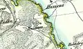 Hniszów sur la carte D. G. Reymann (environ moitié du XIXe siècle).