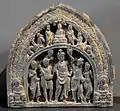 Le mariage du prince Siddhartha. Gandhara. IIIe – IVe siècle. Schiste. Museum Rietberg, Zurich.