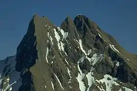 Vue de la Höfats depuis le Kegelkopf vers le sud-ouest.